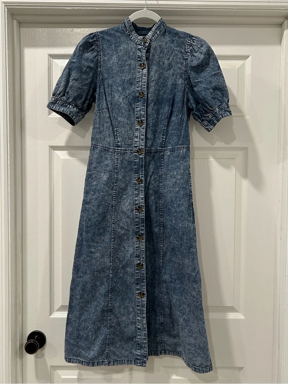 Who What Wear Washed Denim Midi Dress Size XS - Picture 1 of 8